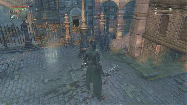 The place where you can summon Father Gascoigne for help - Central Yharnam - Sewers | Walkthrough - Walkthrough - Bloodborne Game Guide & Walkthrough
