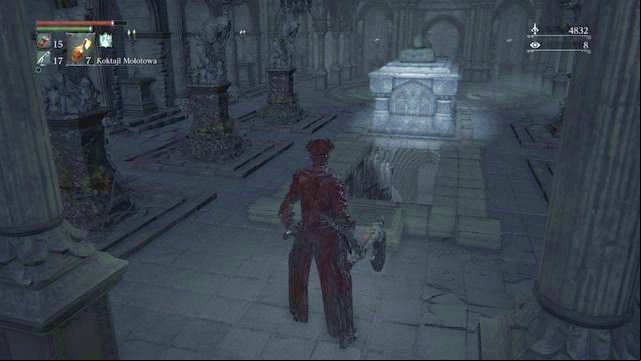 The corridor which leads to the Old Yharnam. - Cathedral Ward | Walkthrough - Walkthrough - Bloodborne Game Guide & Walkthrough