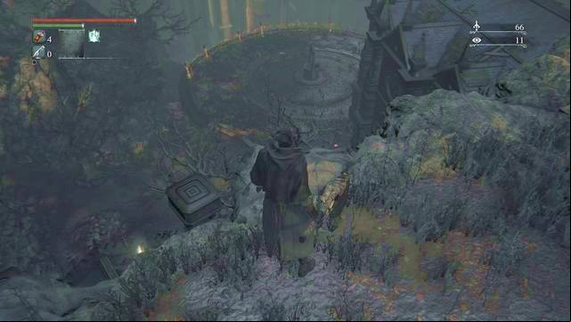 At the bottom you will face a difficult battle. Better try to deal with the enemies one after another. - Cathedral Ward - after the fight with Vicar Amelia | Walkthrough - Walkthrough - Bloodborne Game Guide & Walkthrough