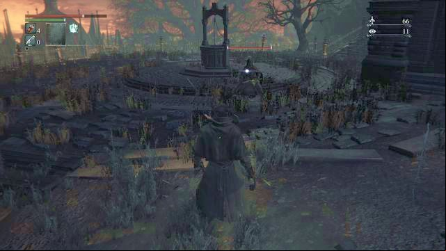 ... and the second one uses a basic melee weapon although he often uses a frustrating firearm. - Cathedral Ward - after the fight with Vicar Amelia | Walkthrough - Walkthrough - Bloodborne Game Guide & Walkthrough