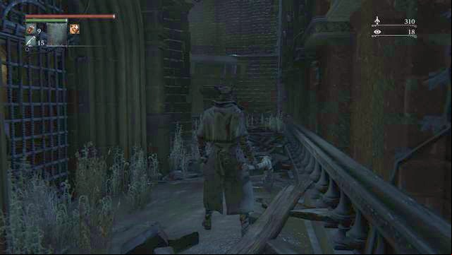 In the next part you will unlock the shortcut (the grilles in the left part). - Old Yharnam | Walkthrough - Walkthrough - Bloodborne Game Guide & Walkthrough