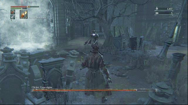 Father Gascoigne has a familiar fighting style to a players character. - Father Gascoigne | Boss Fights - Boss Fights - Bloodborne Game Guide & Walkthrough