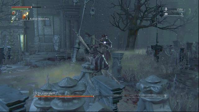 The enemy has increased his weapons range? You may do the same. - Father Gascoigne | Boss Fights - Boss Fights - Bloodborne Game Guide & Walkthrough