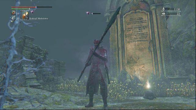 Down the path, you will find an enemy and a rune (you can unlock the gate later). - Forbidden Woods | Walkthrough - Walkthrough - Bloodborne Game Guide & Walkthrough