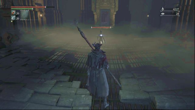 Enemy turned back must be attacked with a finishing blow. - Yahargul, Unseen Village - Yahargul Chapel | Walkthrough - Walkthrough - Bloodborne Game Guide & Walkthrough