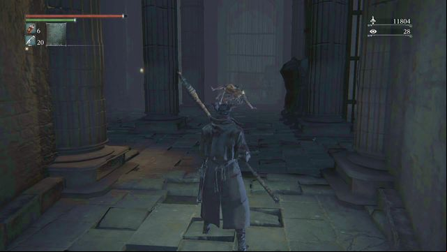 Immediately after walking down a strong enemy will attack you - a werewolf. - Yahargul, Unseen Village - Yahargul Chapel | Walkthrough - Walkthrough - Bloodborne Game Guide & Walkthrough