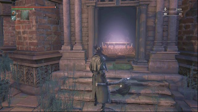 Entering the bowl will move you to another place. - Yahargul, Unseen Village - Yahargul Chapel | Walkthrough - Walkthrough - Bloodborne Game Guide & Walkthrough