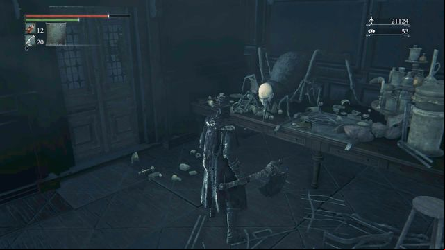 After the talk dont forget to open the door. - Lecture Building - 1st floor | Walkthrough - Walkthrough - Bloodborne Game Guide & Walkthrough