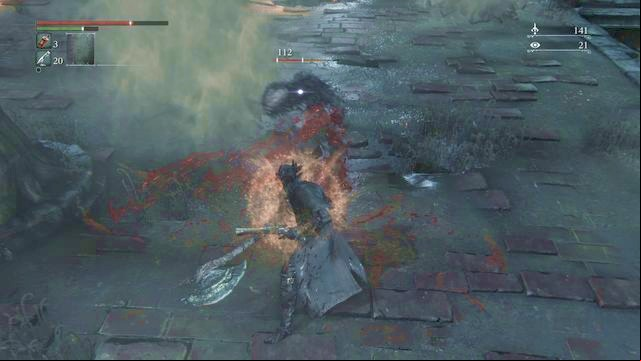 A quick counterattack allows you to retrieve some of your health. - Combat | Weapons and armor - Basics - Bloodborne Game Guide & Walkthrough