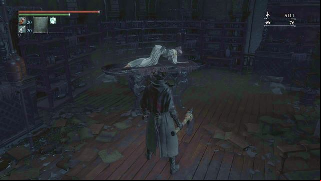 Iosefka in the clinic, after you have killed Rom, the Vacuous Spider. - Umbilical Cord fragments in Bloodborne - Advanced gameplay - Bloodborne Game Guide & Walkthrough