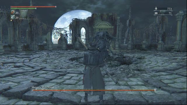 After you kill Mergos Wet Nurse, you can pick up One Third of Umbilical Cord. - Umbilical Cord fragments in Bloodborne - Advanced gameplay - Bloodborne Game Guide & Walkthrough
