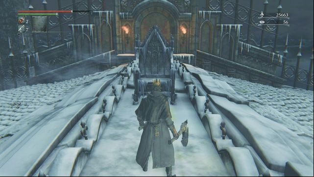 Put the crown o and approach the throne. - Alfred | Side quests - Side quests - Bloodborne Game Guide & Walkthrough