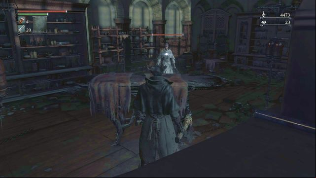 While behind the bench, you can avoid some of the attacks, but you are then vulnerable to getting stuck, while performing dodges. - Iosefka | Side quests - Side quests - Bloodborne Game Guide & Walkthrough