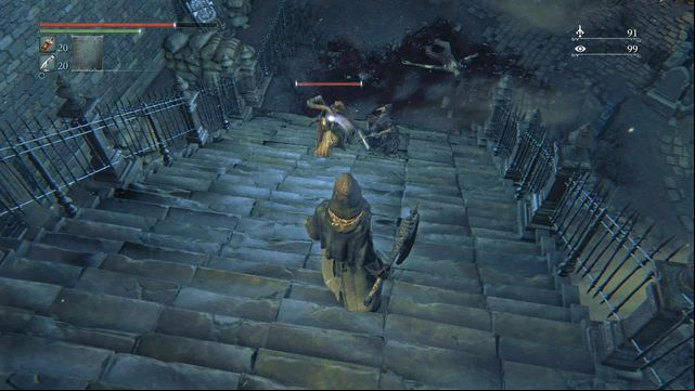 Help Eileen during the fight in Oedon Tomb. - Eileen | Side quests - Side quests - Bloodborne Game Guide & Walkthrough