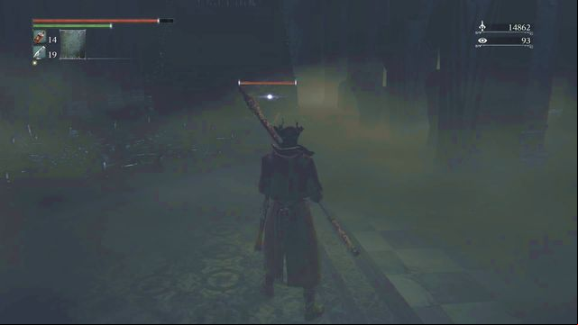A single werewolf can be defeated in conventional battle, in case of trouble you can lure him up. - Upper Cathedral Ward | Walkthrough - Walkthrough - Bloodborne Game Guide & Walkthrough