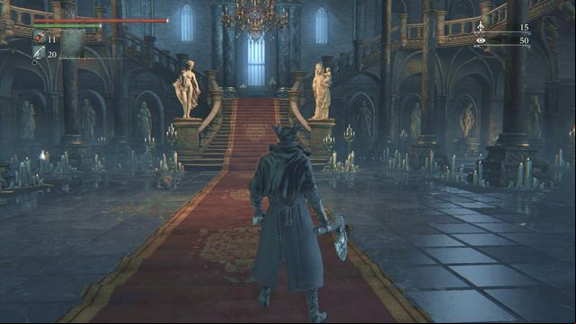 Phantoms will show themselves after you walk closer. - Forsaken Castle Cainhurst | Walkthrough - Walkthrough - Bloodborne Game Guide & Walkthrough