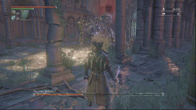 You will hide from the poisonous slime under a balcony. - One Reborn | Boss Fights - Boss Fights - Bloodborne Game Guide & Walkthrough