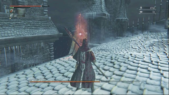 A moment when you can attack enemy for a while - after short time explosion occurs and the second phase starts. - Martyr Logarius | Boss Fights - Boss Fights - Bloodborne Game Guide & Walkthrough