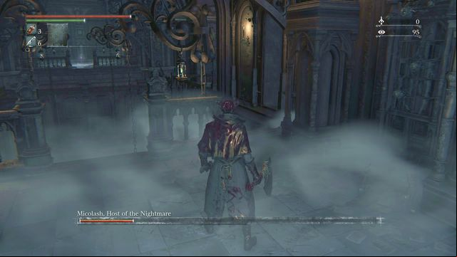 Now return to the top - Micolash, Host of the Nightmare | Boss Fights - Boss Fights - Bloodborne Game Guide & Walkthrough