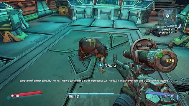 After you regain control of your character, you will have to protect Jack - Welcome To Helios - Main missions - Borderlands: The Pre-Sequel! - Game Guide and Walkthrough