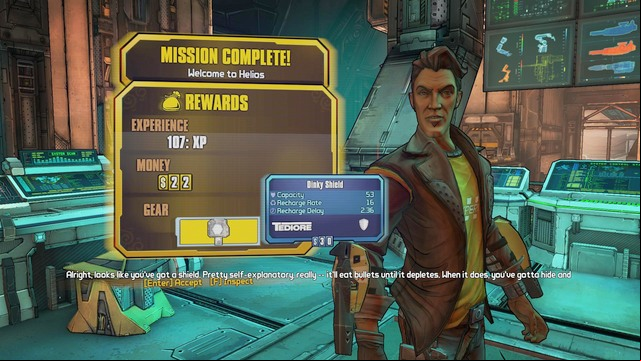 After you have dealt with everyone, approach Jack, revive him and report on the completion of the mission - Welcome To Helios - Main missions - Borderlands: The Pre-Sequel! - Game Guide and Walkthrough