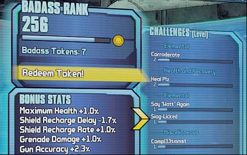 In return for completing given challenges, your Badass rank will increase - Badass Rank challenges in Borderlands 2 - General hints - Borderlands 2 Game Guide