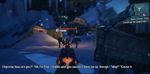 Head up the camp while eliminating the enemies you come across - Best Minion Ever - p. 2 | Main missions walkthrough for Borderlands 2 - Main missions - Borderlands 2 Game Guide