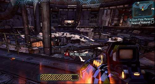As you start climbing to the upper level, Mad Mike will show up - A Dam Fine Rescue | Main missions walkthrough for Borderlands 2 - Main missions - Borderlands 2 Game Guide