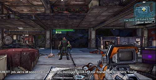 Below you will have to fight a couple Bandits - The Once and Future Slab | Main missions walkthrough for Borderlands 2 - Main missions - Borderlands 2 Game Guide