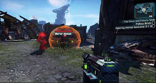 Your goal will be destroying three transmitters - The Once and Future Slab | Main missions walkthrough for Borderlands 2 - Main missions - Borderlands 2 Game Guide