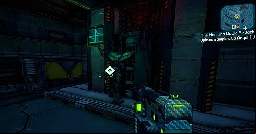 After you collect the voice samples, you will have to send them to Angel - The Man Who Would Be Jack | Main missions walkthrough for Borderlands 2 - Main missions - Borderlands 2 Game Guide