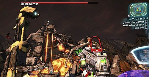 When Lilith starts screaming that the lava level is about to raise, quickly jump onto any higher point on the arena - The Talon of God | Main missions walkthrough for Borderlands 2 - Main missions - Borderlands 2 Game Guide
