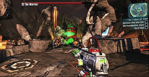 Volcanic Crystalisks which you can use for Second Wind will also appear on the map - The Talon of God | Main missions walkthrough for Borderlands 2 - Main missions - Borderlands 2 Game Guide