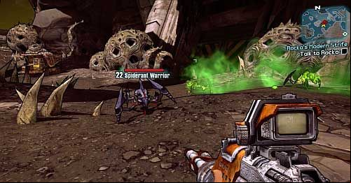 The last enemy type worth killing for the sake of bonus experience are Spiderants - Perfectly Peaceful | Sanctuary part 2 side missions in Borderlands 2 - Sanctuary part 2 - Borderlands 2 Game Guide