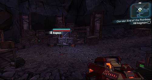 Your task will be to follow him through the mine shaft while staying unnoticed - Clan War: End of the Rainbow | The Highlands side missions in Borderlands 2 - The Highlands - Borderlands 2 Game Guide