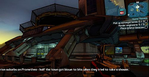 Now you will have to gather three Surveyor Lures - Home Movies | Sanctuary part 3 side missions in Borderlands 2 - Sanctuary part 3 - Borderlands 2 Game Guide
