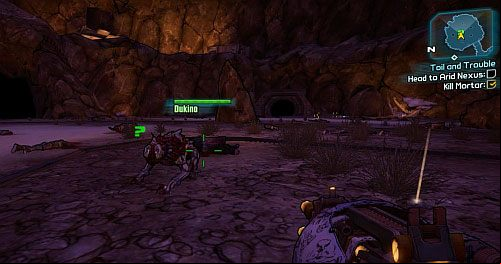 After defeating the overgrown Skag, Dukino will head out of his hideout - Rockos Modern Strife | Sanctuary part 3 side missions in Borderlands 2 - Sanctuary part 3 - Borderlands 2 Game Guide