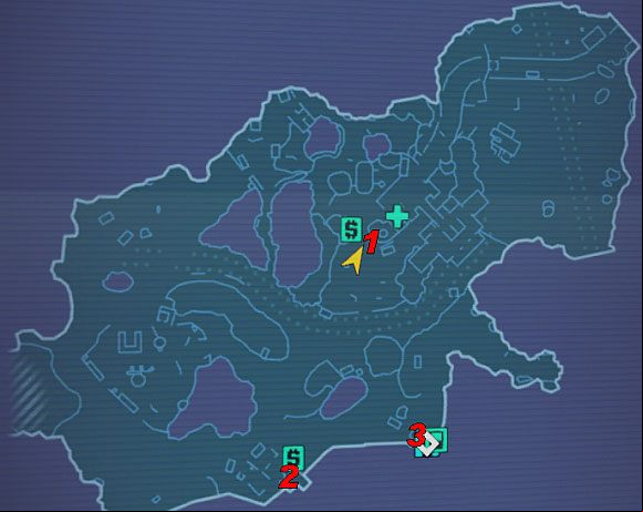 1) Bounty Board/Una Baha mailbox - Uncle Teddy | Arid Nexus Badlands side missions in Borderlands 2 - Arid Nexus Badlands - Borderlands 2 Game Guide