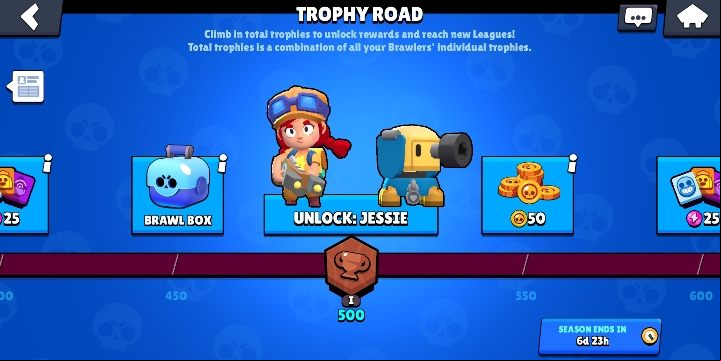 Jessie can be unlocked by earning 500 cups - Jessie | Characters in Brawl Stars - Character list - Brawl Stars Guide