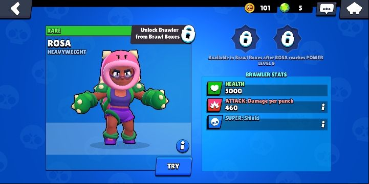Rose can be obtained from boxes - Rosa | Characters in Brawl Stars - Character list - Brawl Stars Guide