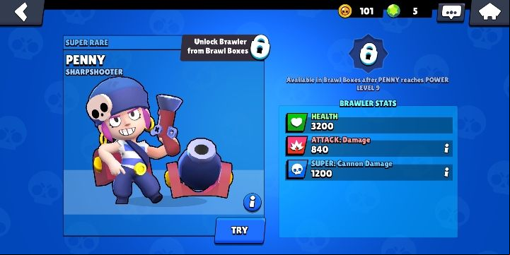 Leon can be obtained from boxes - Penny | Characters in Brawl Stars - Character list - Brawl Stars Guide