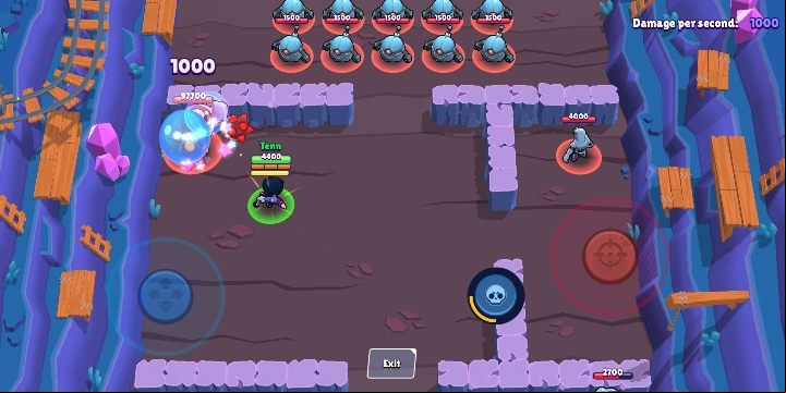 Bibi throws a ball made out of chewing gum - this attack has great reach - Bibi | Characters in Brawl Stars - Character list - Brawl Stars Guide
