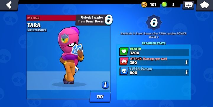 Leon can be obtained from boxes - Tara | Characters in Brawl Stars - Character list - Brawl Stars Guide