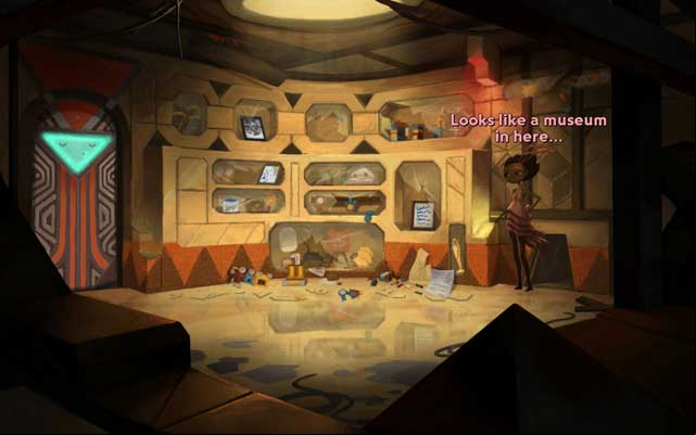 Examine memorabilia - Ship Exploration - Chapter 2 - Vella - Broken Age - Game Guide and Walkthrough