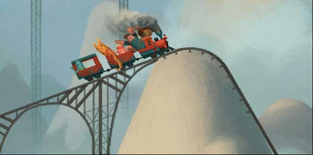 Roller coaster - Ship Exploration - Chapter 2 - Vella - Broken Age - Game Guide and Walkthrough