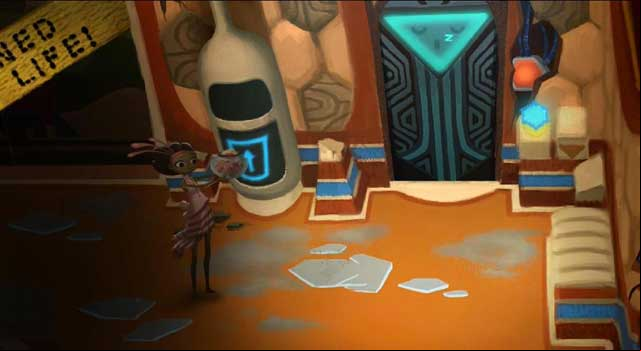 Put the bowl to the container. - Preparations - Chapter 2 - Vella - Broken Age - Game Guide and Walkthrough