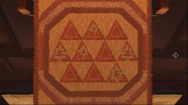Set the embroidery like this. - Preparations - Chapter 2 - Vella - Broken Age - Game Guide and Walkthrough