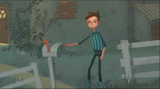 Take the letter. - Village - Chapter 2 - Shay - Broken Age - Game Guide and Walkthrough