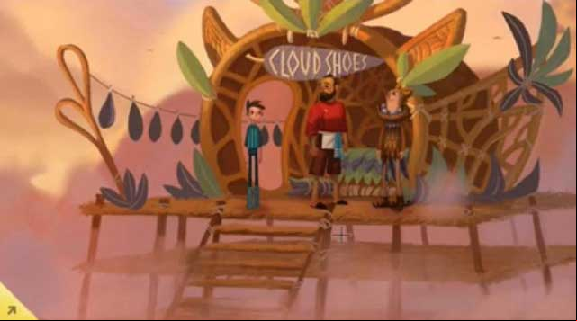 Give the muffin - Kingdom of Clouds - Chapter 2 - Shay - Broken Age - Game Guide and Walkthrough