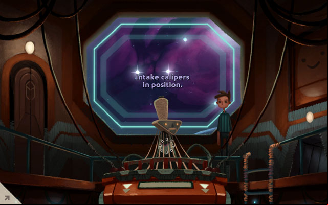 Hand over the next coordinates - Lower deck - Chapter 1 - Shay - Broken Age - Game Guide and Walkthrough